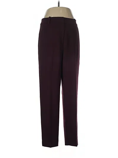 Pre-owned The Fold Dress Pants In Burgundy