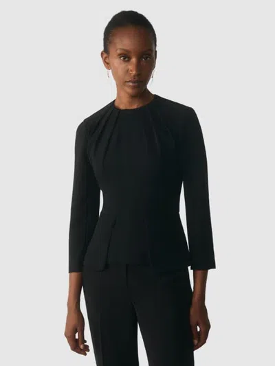 The Fold Elaria Peplum Top In Multi