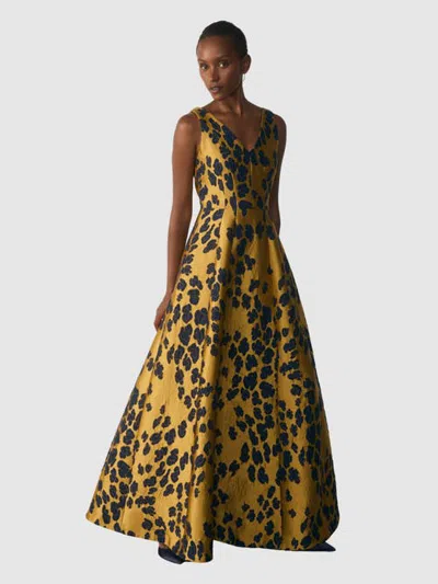 The Fold Marsella Maxi Dress In Brown