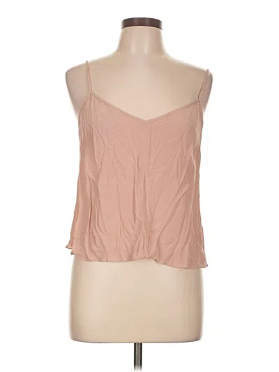 Pre-owned The Fold Sleeveless Top Tan Sweetheart Neckline Tops