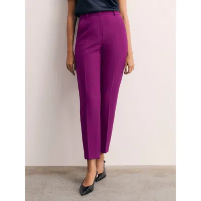The Fold Tavira Sculpt Crepe Pants In Purple
