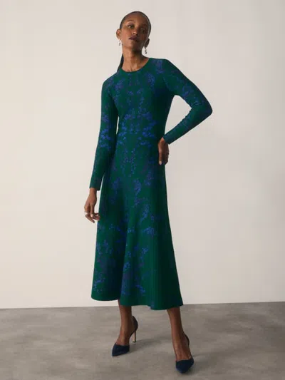 The Fold Varenna Knit Dress In Blue