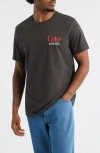 The Forecast Agency Coca Cola Sports Cotton Graphic T-shirt In Black