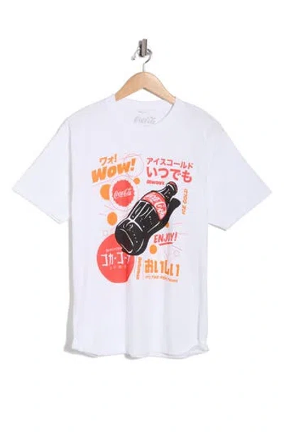 The Forecast Agency Coca-cola Wow Japan Graphic T-shirt In White