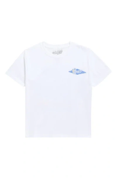 The Forecast Agency Kids' Fosters Freeze Cotton Graphic T-shirt In White
