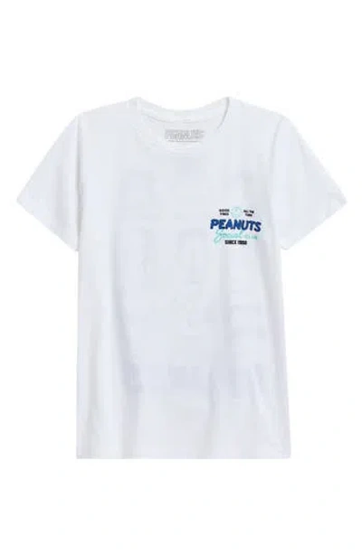 The Forecast Agency Kids' Peanuts® Social Club Graphic T-shirt In White
