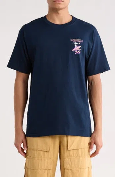 The Forecast Agency Peanuts® Encinitas Cotton Graphic T-shirt In Blue