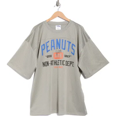 The Forecast Agency Peanuts Non-athletic Mesh Top In Gray
