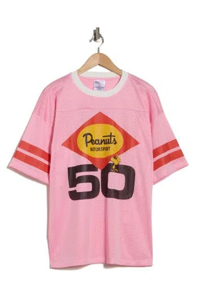 The Forecast Agency Peanuts® Racing Graphic T-shirt In Pink