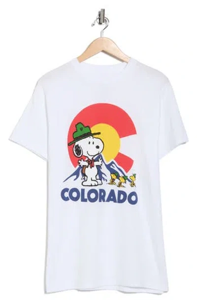 The Forecast Agency Peanuts Snoopy Colorado Camper Graphic T-shirt In White