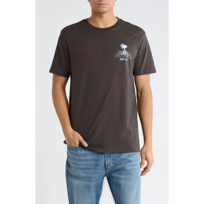 The Forecast Agency Peanuts® Tokyo Golf Graphic Cotton T-shirt In Black