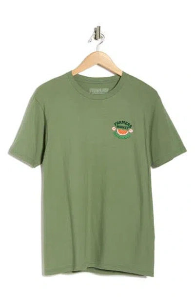 The Forecast Agency Stay Fresh Crewneck T-shirt In Green