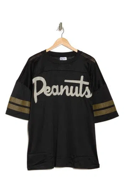 The Forecast Agency X Peanuts Jersey T-shirt In Black
