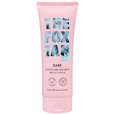 The Fox Tan Dark Tropical Self-tan Crème 200ml In Pink
