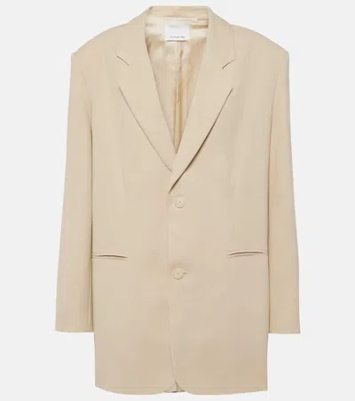 The Frankie Shop Aiden Oversized Blazer In Neutrals