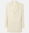 THE FRANKIE SHOP AIDEN PINSTRIPE TWILL BLAZER