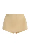 The Frankie Shop Alissa Knit Briefs In Brown