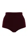 The Frankie Shop Alissa Knit Briefs In Burgundy