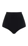 The Frankie Shop Alissa Knitted Briefs In Black