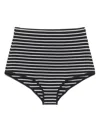 The Frankie Shop Alissa Striped Shorts In Black