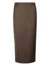 The Frankie Shop Alrose Pencil Skirt In Brown