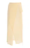 The Frankie Shop Alsen Stretch-knit Wrap Skirt