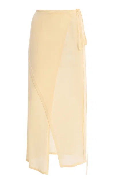 The Frankie Shop Alsen Stretch-knit Wrap Skirt