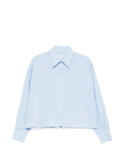 The Frankie Shop Arlen Cotton Boxy Shirt In Transparent