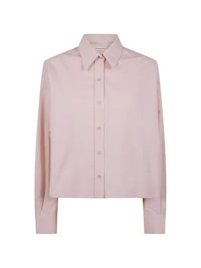 The Frankie Shop Arlene Dropped-shoulder Button-up Shirt In Pink