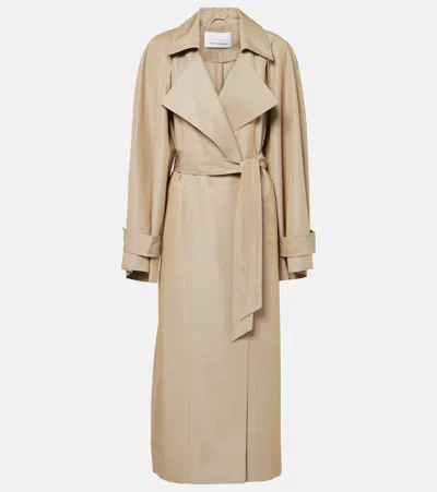 THE FRANKIE SHOP ASTORIA CUTOUT TRENCH COAT