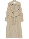The Frankie Shop Astoria Trench Coat In Brown