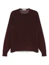 The Frankie Shop Basel Oversized Cotton-blend Sweater In Red
