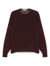 The Frankie Shop Basel Oversized Cotton-blend Sweater In Red