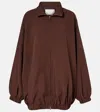The Frankie Shop Baxter Oversized Blouson In Brown