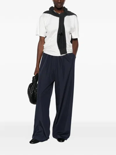 The Frankie Shop Baxter Perforated Track Pants In Blue