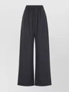 The Frankie Shop Dark Grey Virgin Wool Baxter Plaid Track Pants In Blue