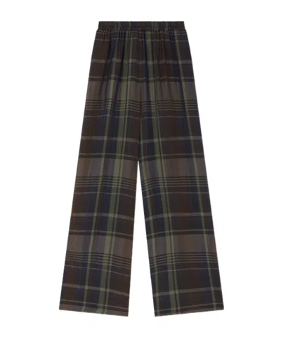 The Frankie Shop Baxter Sheer Fluid Track Pants In Gray
