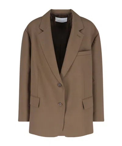 The Frankie Shop Bea Blazer - Chocolate In Neutral