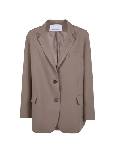 The Frankie Shop Bea Oversized Blazer In Neutral