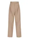 The Frankie Shop Bea High-rise Pants In Beige