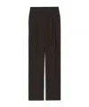 The Frankie Shop Brown Tailored Suit Pants With Pleat Detail In Brown