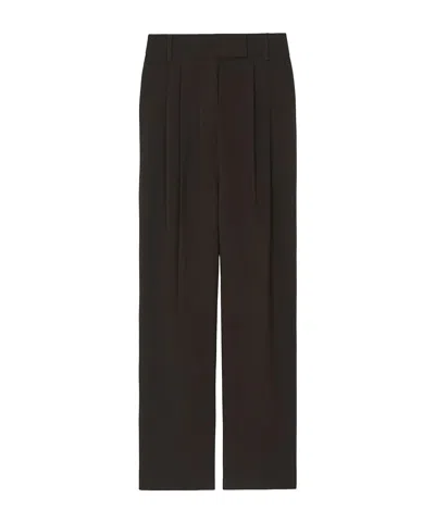 The Frankie Shop Bea Suit Pants In Brown