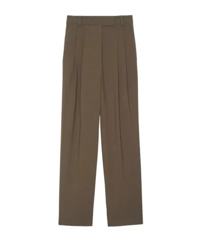 The Frankie Shop Bea Suit Pants In Brown