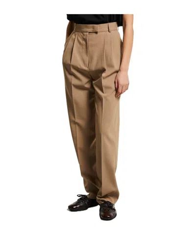 The Frankie Shop Bea Suit Pants In Brown