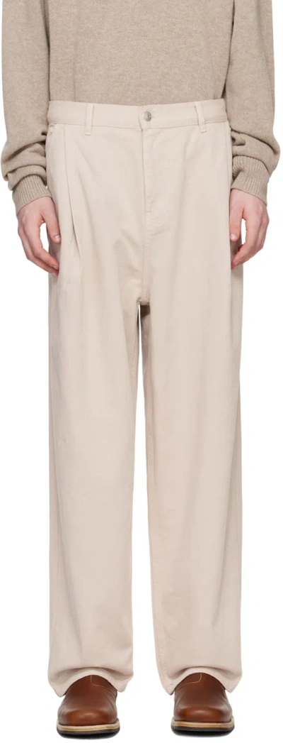 The Frankie Shop Beige Drew Jeans In Natural