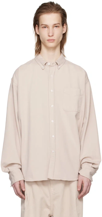 The Frankie Shop Sinclair Cotton Shirt In Natural