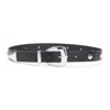 The Frankie Shop Studded Leather Belt In Black