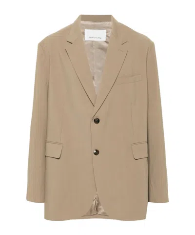 The Frankie Shop Beo Blazer In Brown