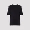 The Frankie Shop Black Carrington Cotton T-shirt In Black