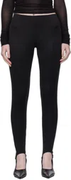 The Frankie Shop Caserta Stirrup Leggings In Black